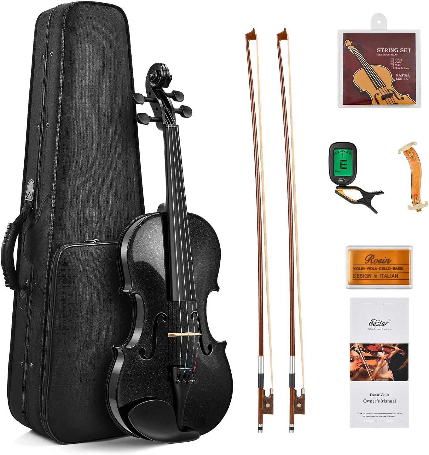 Eastar 4/4 Violin Set Full Size Fiddle Solidwood for Adults EVA-330 - best violin for beginners